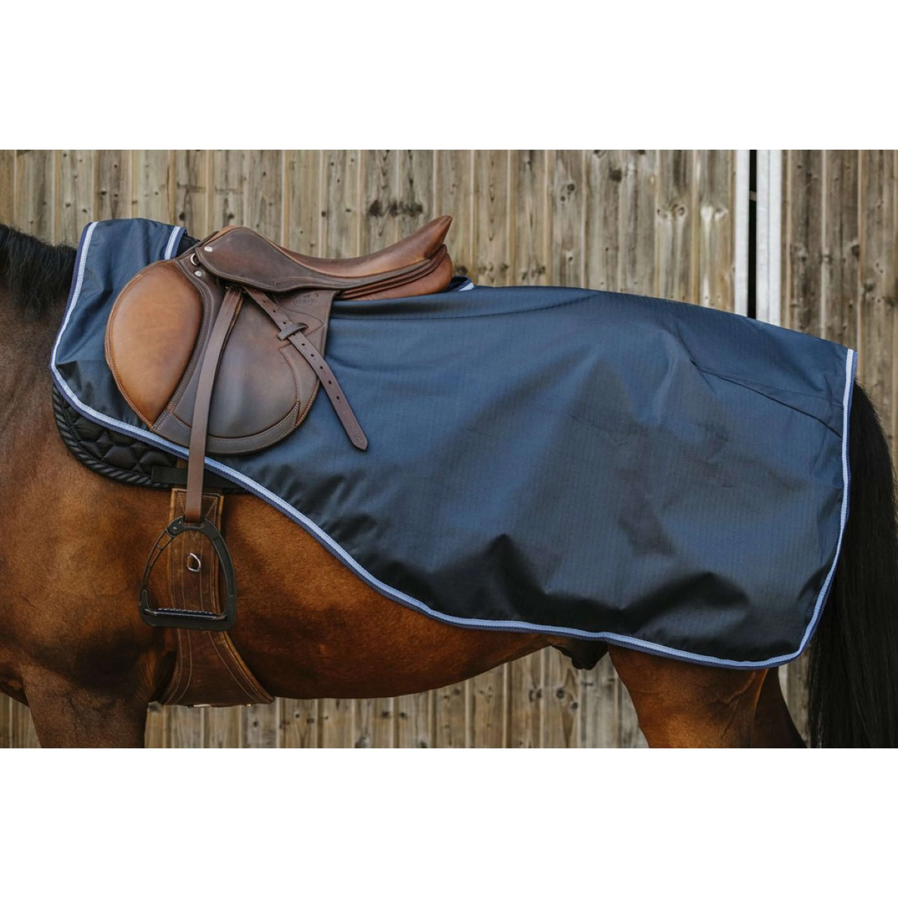 Riding World Coperta da esercizio ECO 600D Navy
