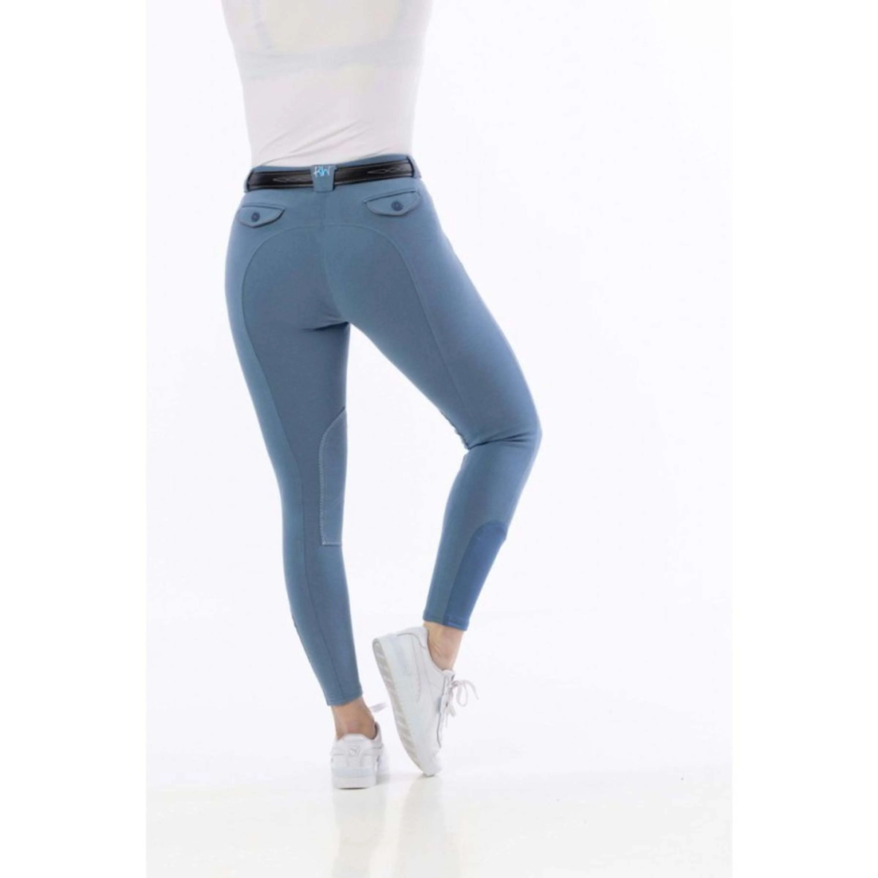 Riding World Pantaloni da Equitazione Alexandrie Blu - Image 2