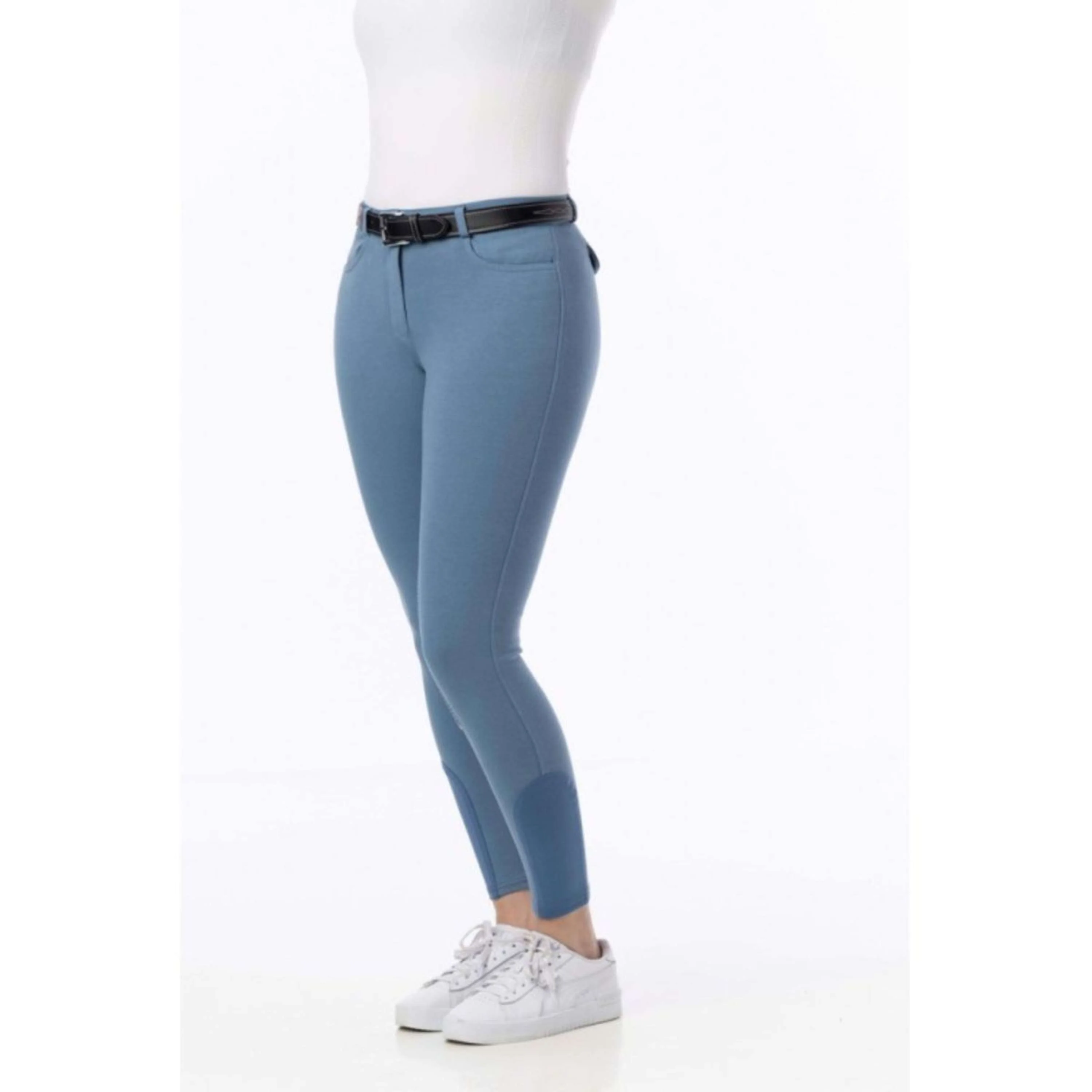 Riding World Pantaloni da Equitazione Alexandrie Blu - Image 3