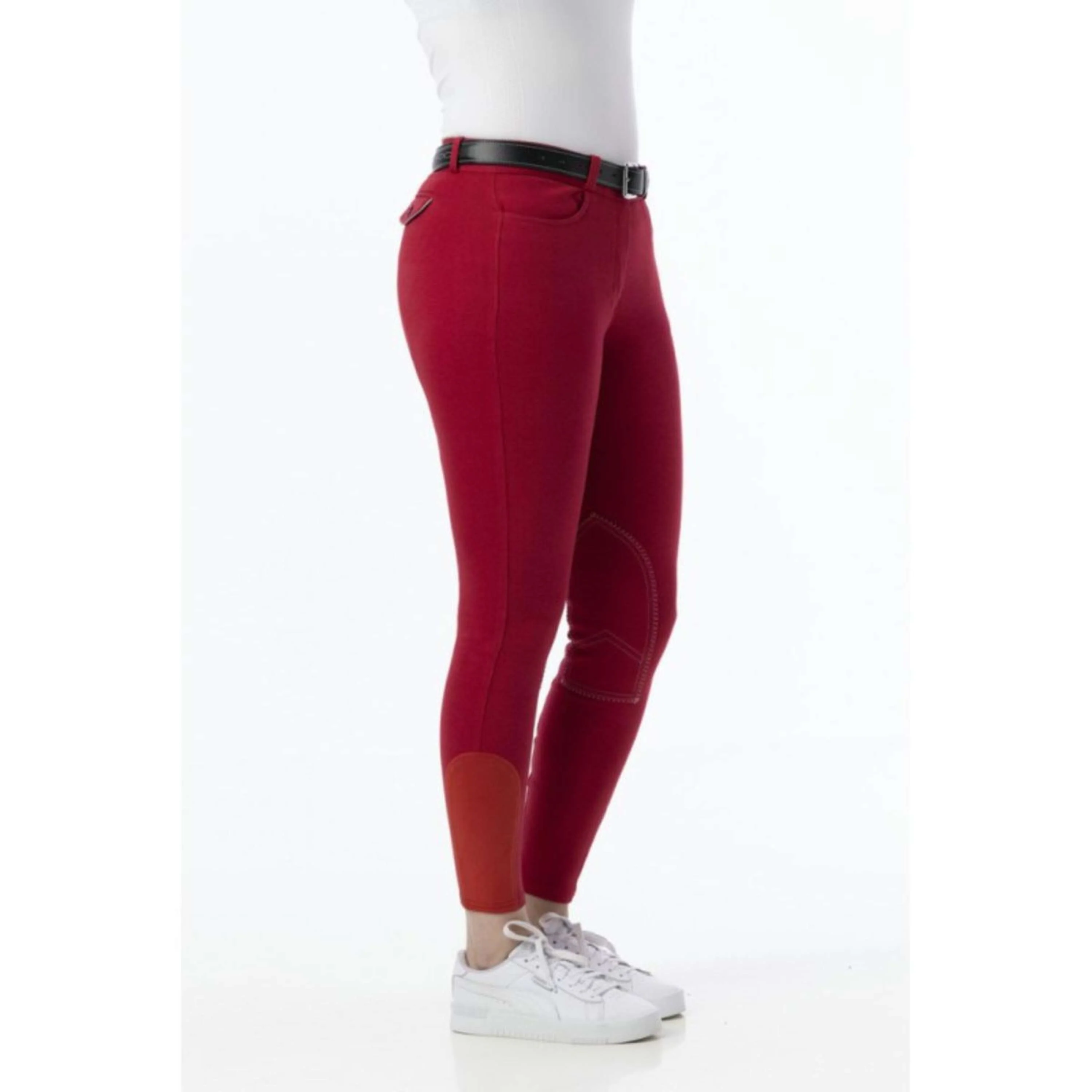 Riding World Pantaloni da Equitazione Alexandrie Rosso - Image 2