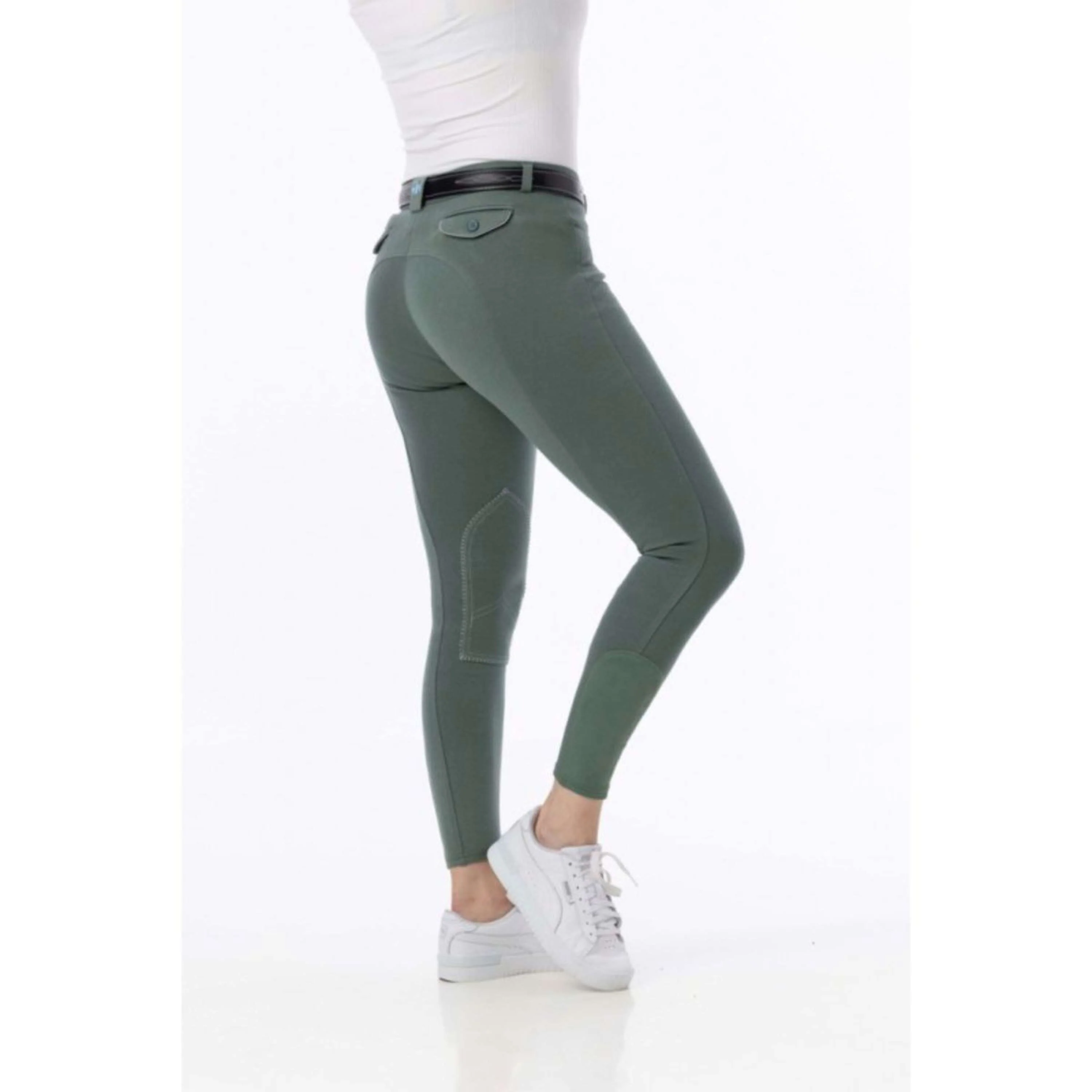 Riding World Pantaloni da Equitazione Alexandrie Verde - Image 2