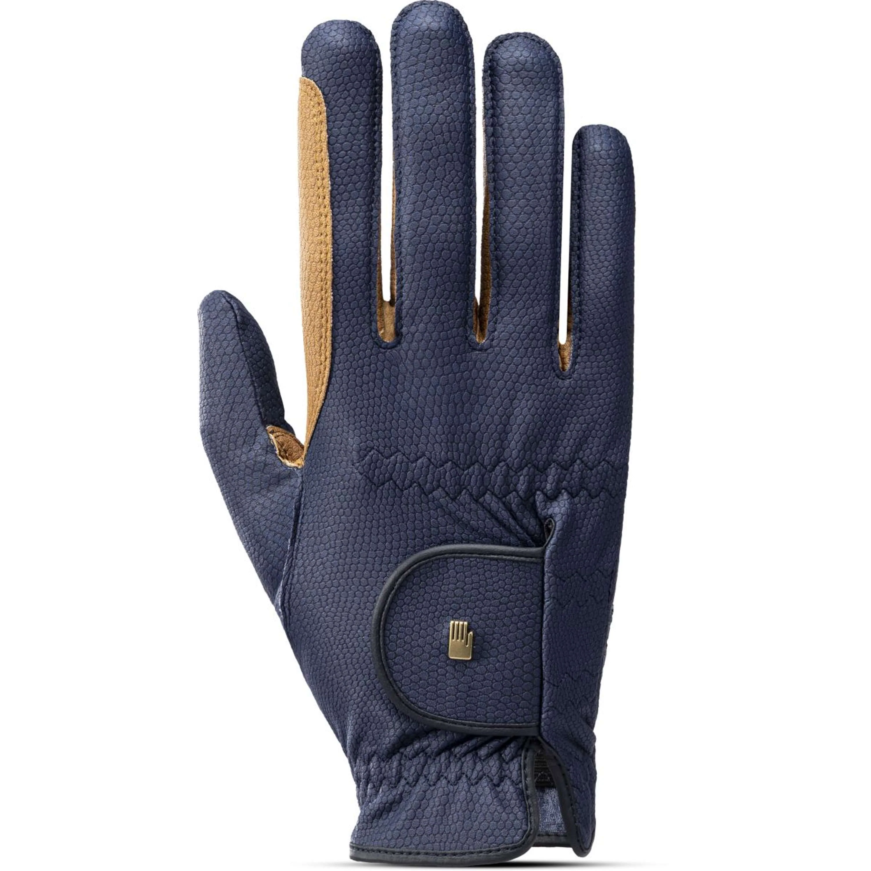 Roeckl Guanti da Equitazione Malta Navy/Caramel
