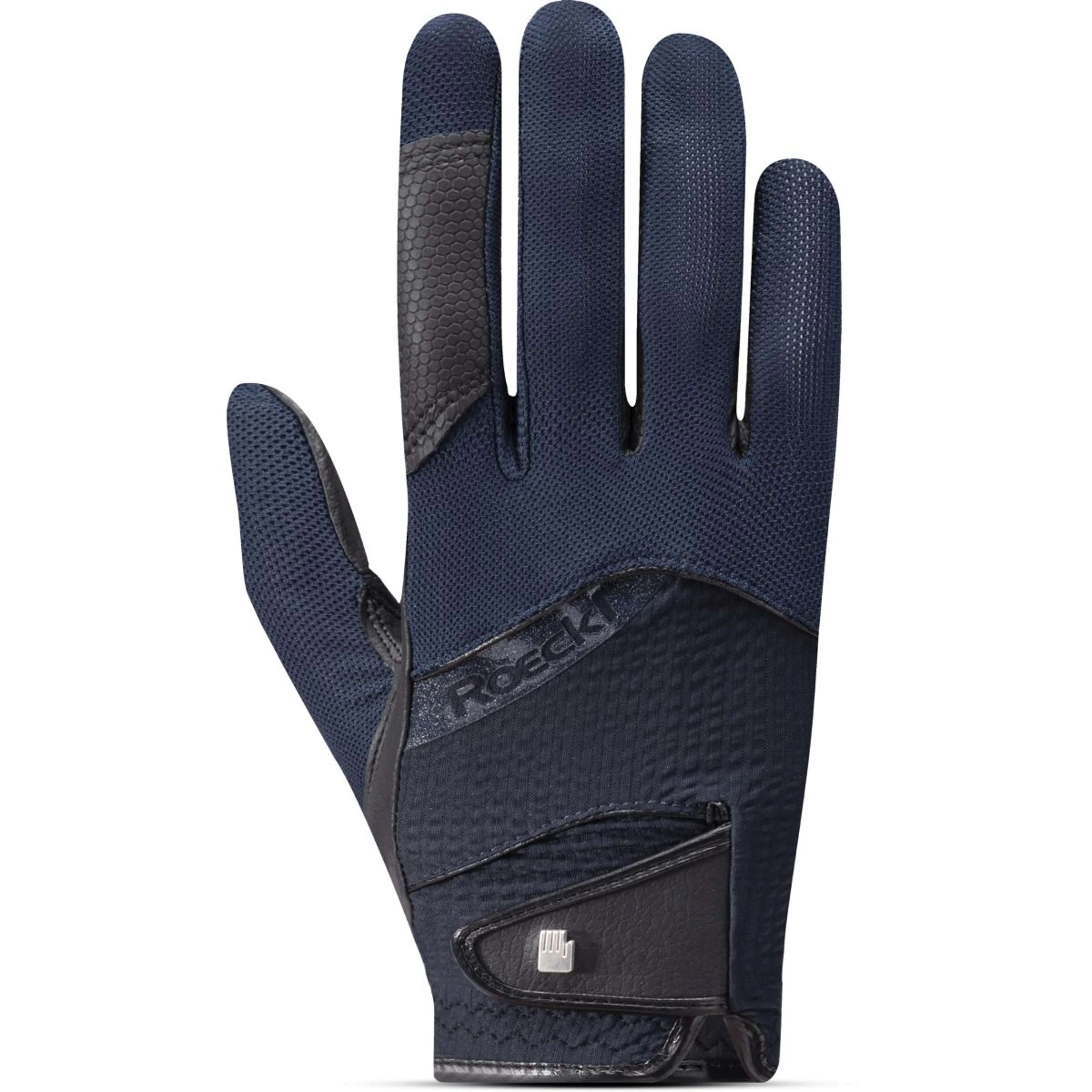 Roeckl Guanti da Equitazione Millero Navy Night/Dark Navy