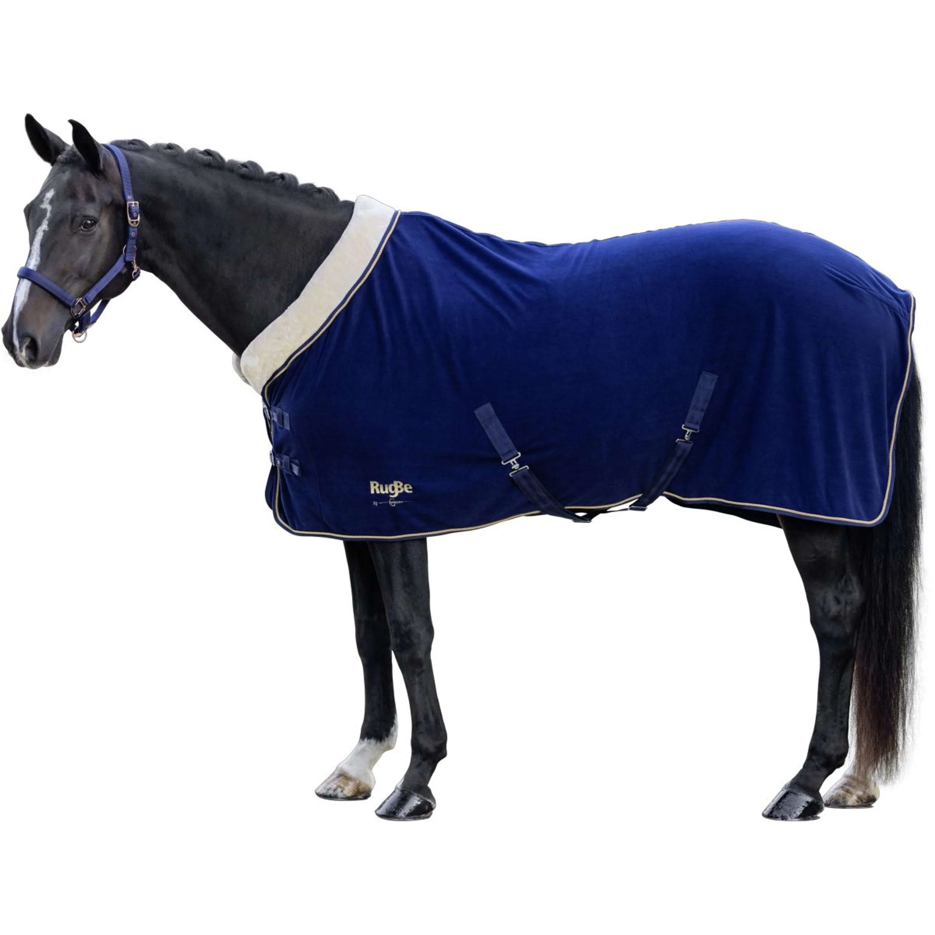 RugBe by Covalliero Coperta in Pile Royal Navy - Image 2