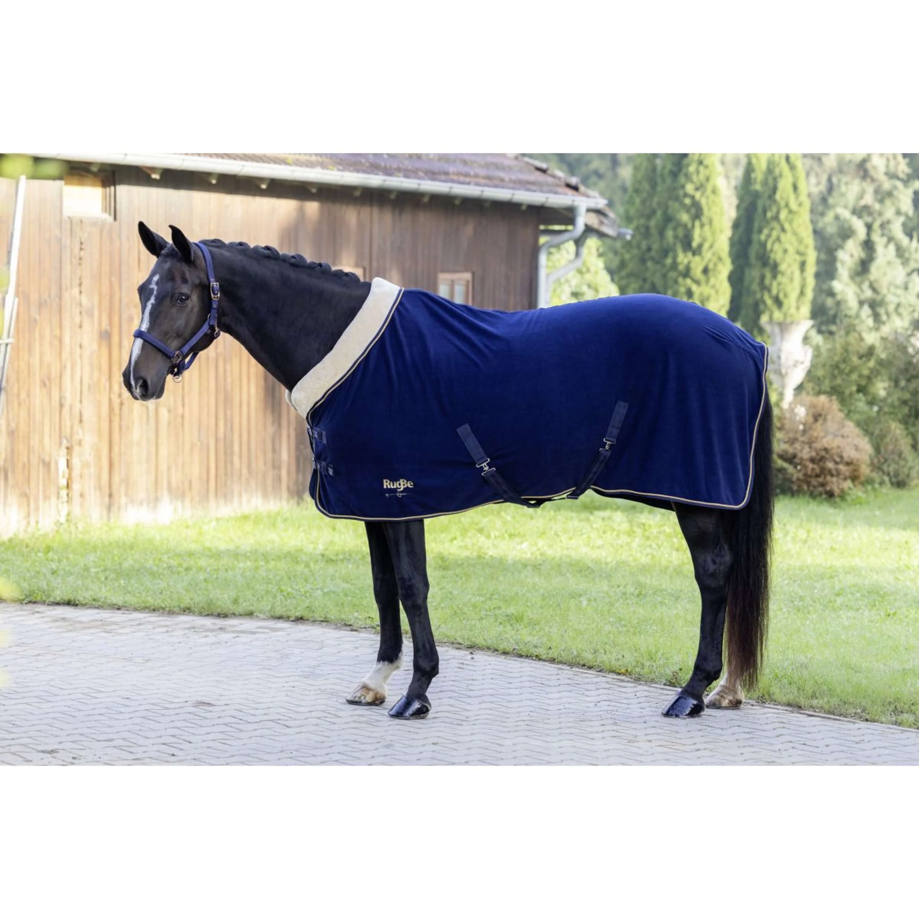 RugBe by Covalliero Coperta in Pile Royal Navy - Image 4