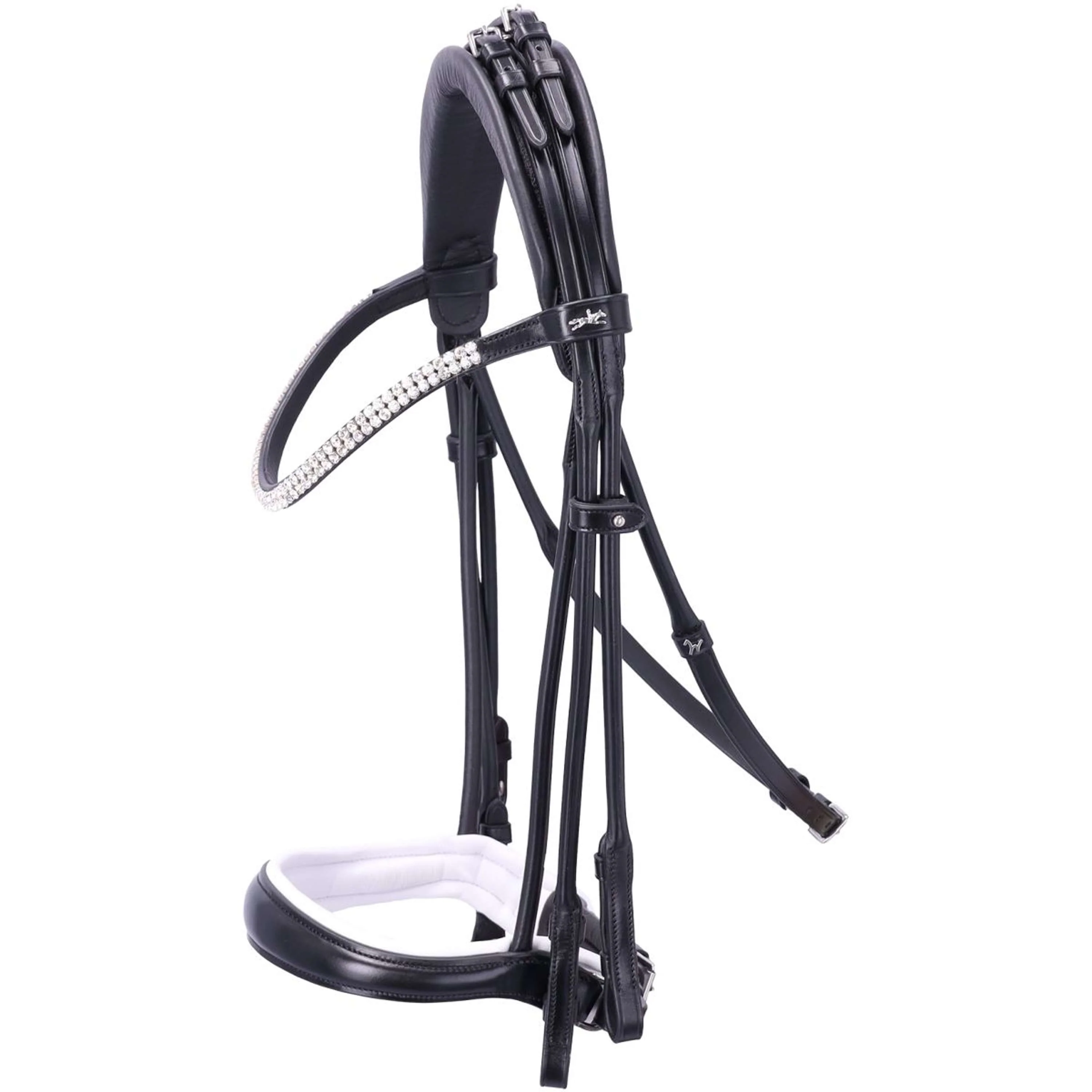 Schockemöhle Briglia Doppia SP Isabell Werth Bella Rose Nero Bianco Argento