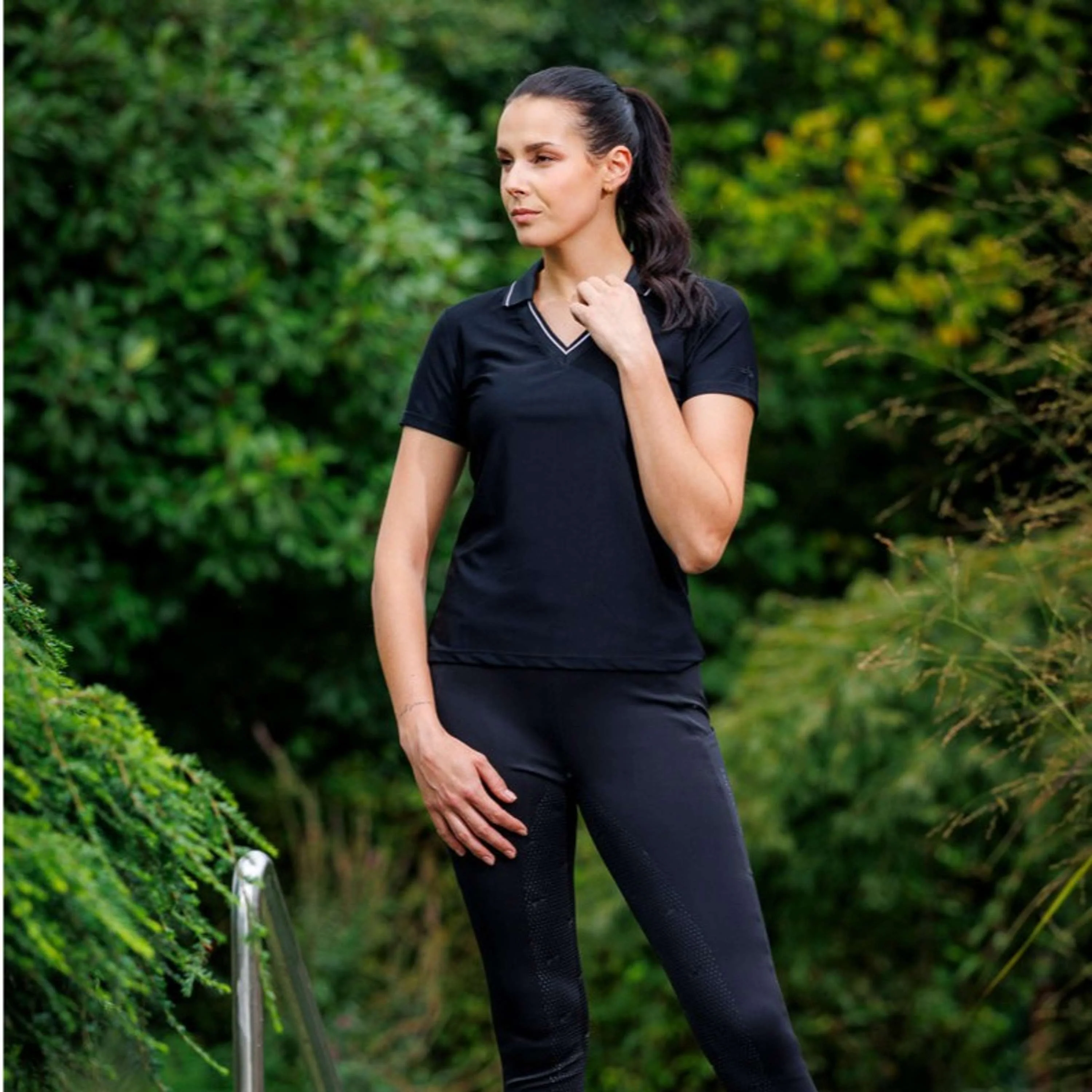 Schockemöhle Poloshirt SPMiley Style Nero - Image 2