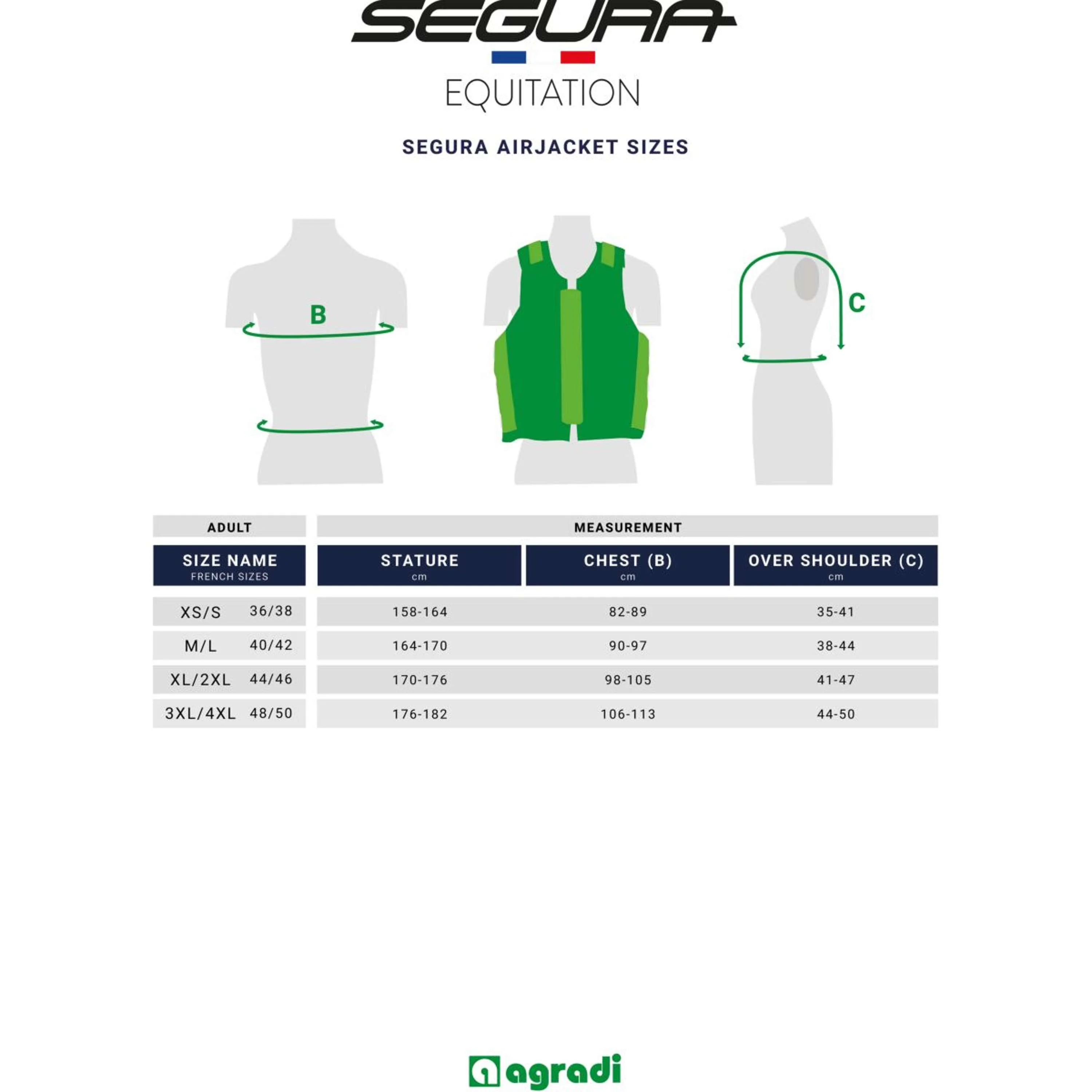 Segura Equitation Airbag C-protect Air Evo Navy - Image 6