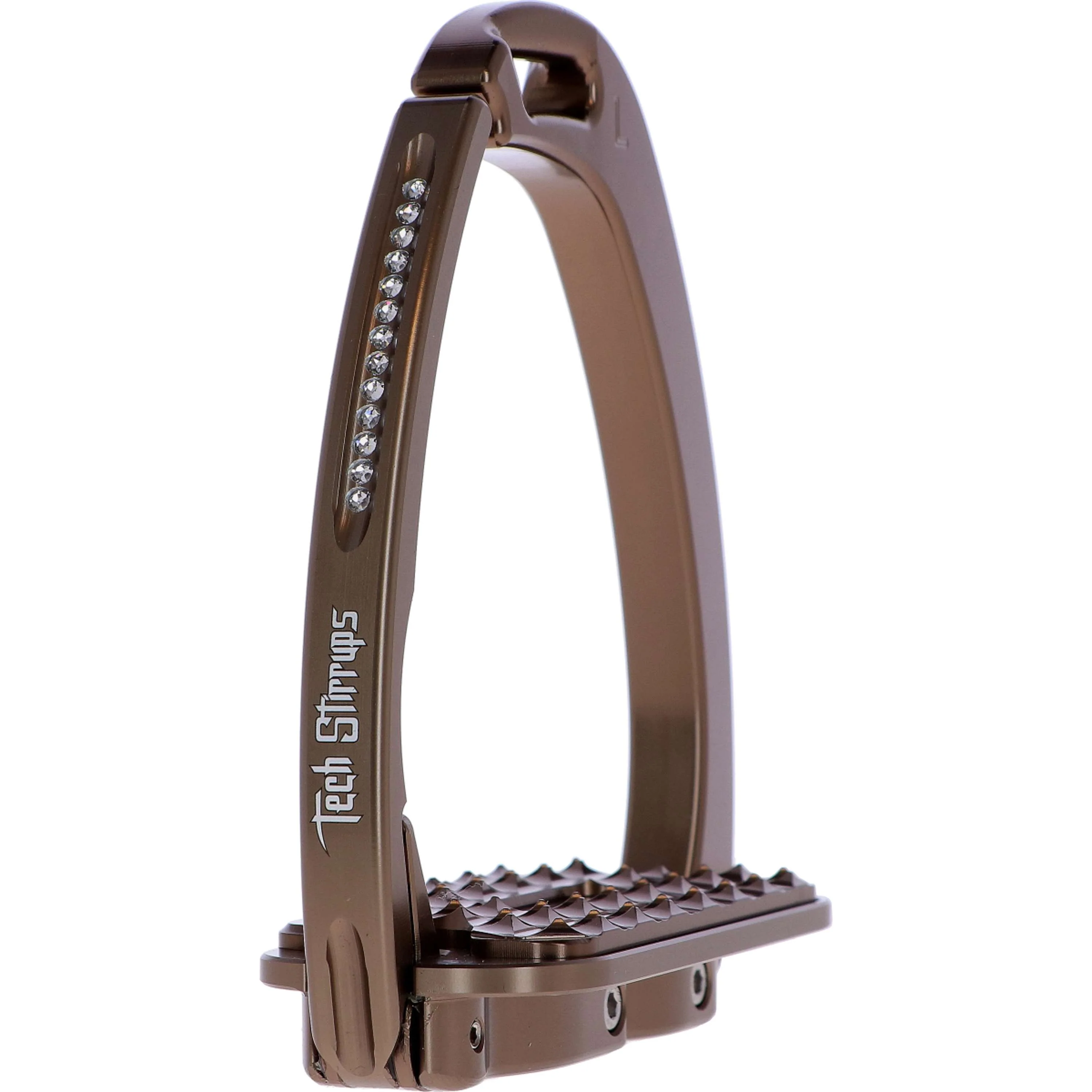 Tech Stirrups Staffe Venice Sloped Evo Swarovski Marrone - Image 3
