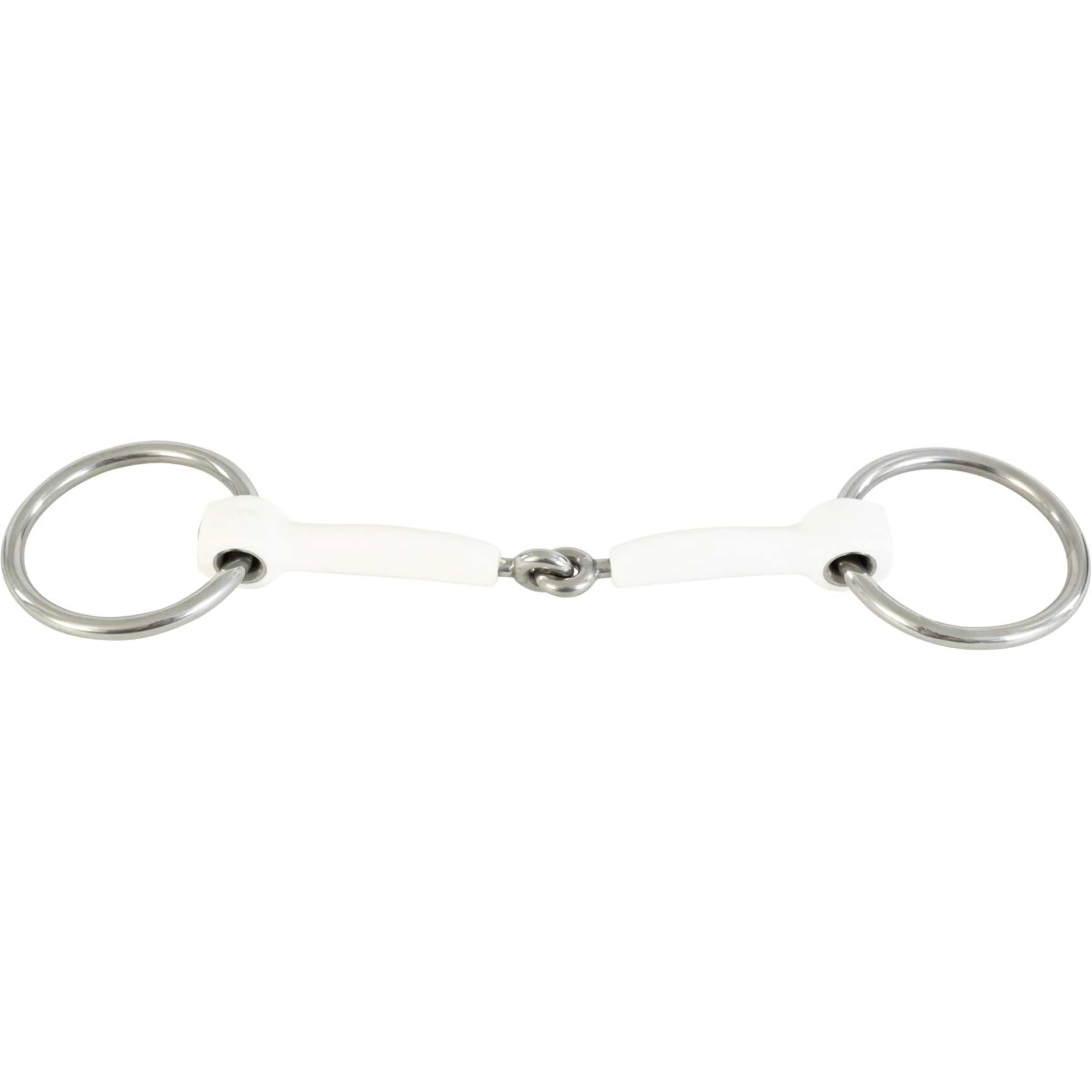 Trust Filet à Anneaux Libres Inno Sense Bradoon Jointed Soft 12mm Bianco