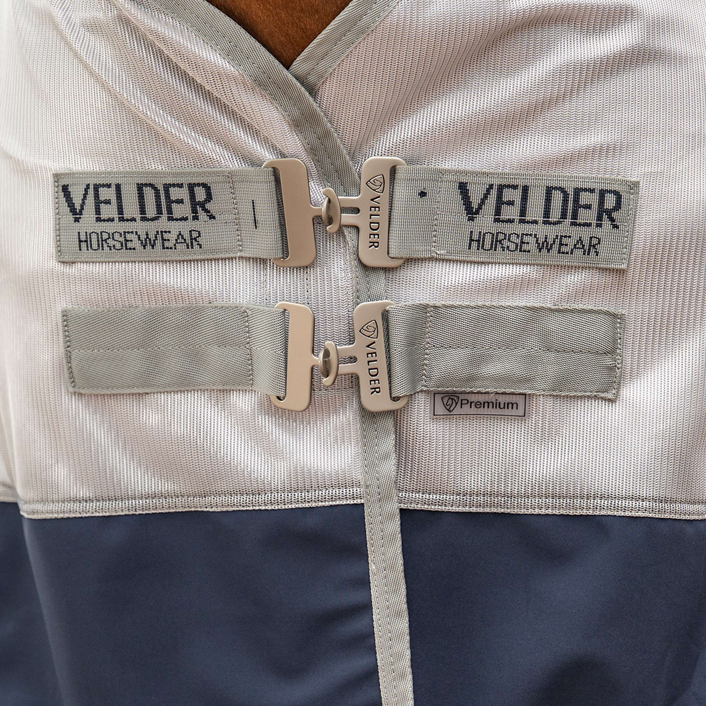 Velder Horsewear Premium Coperta Antimosche Rainless Fall Navy/Pearl Silver - Image 4