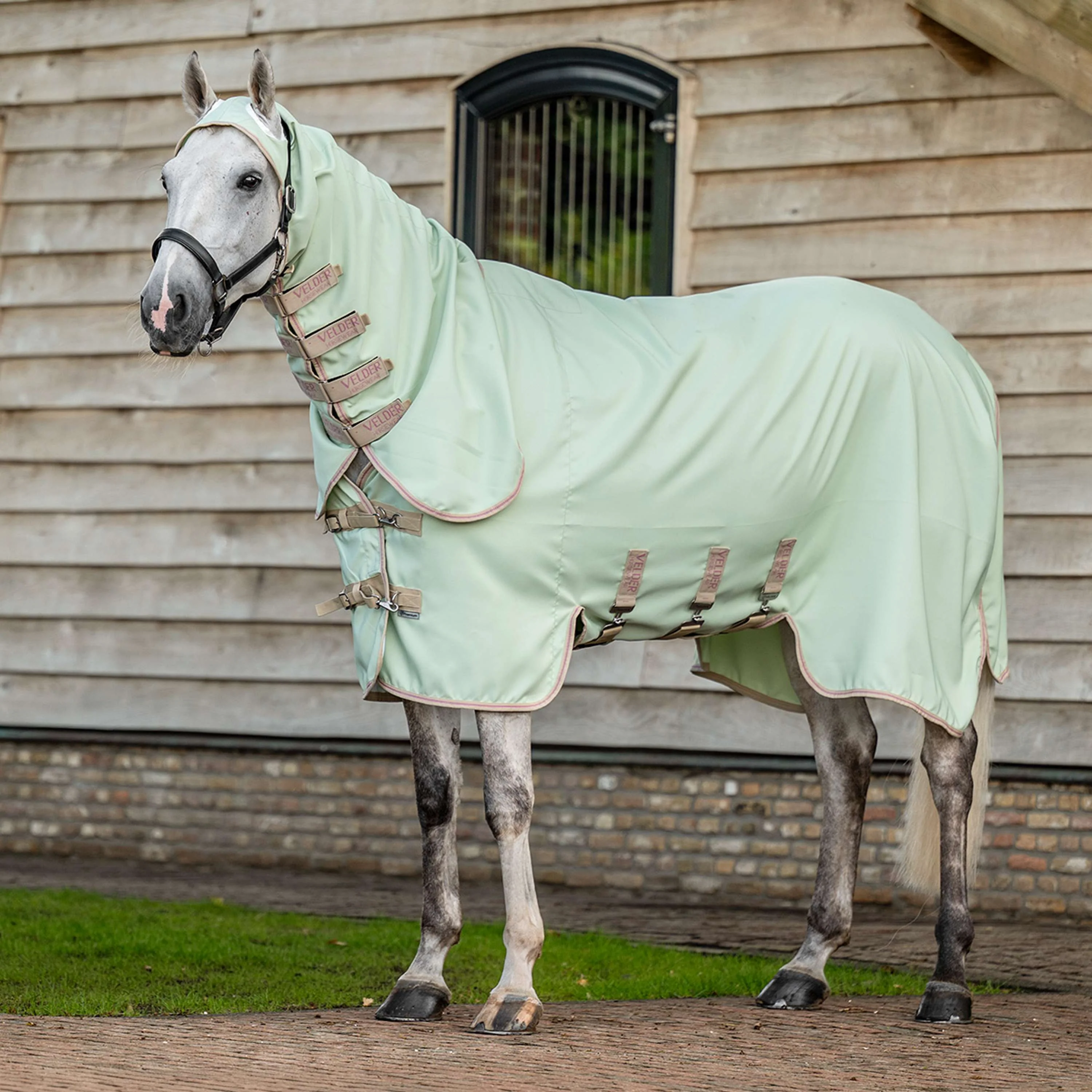 Velder Horsewear Premium Lightweight Sweet Itch Rug Sage Light - Image 2