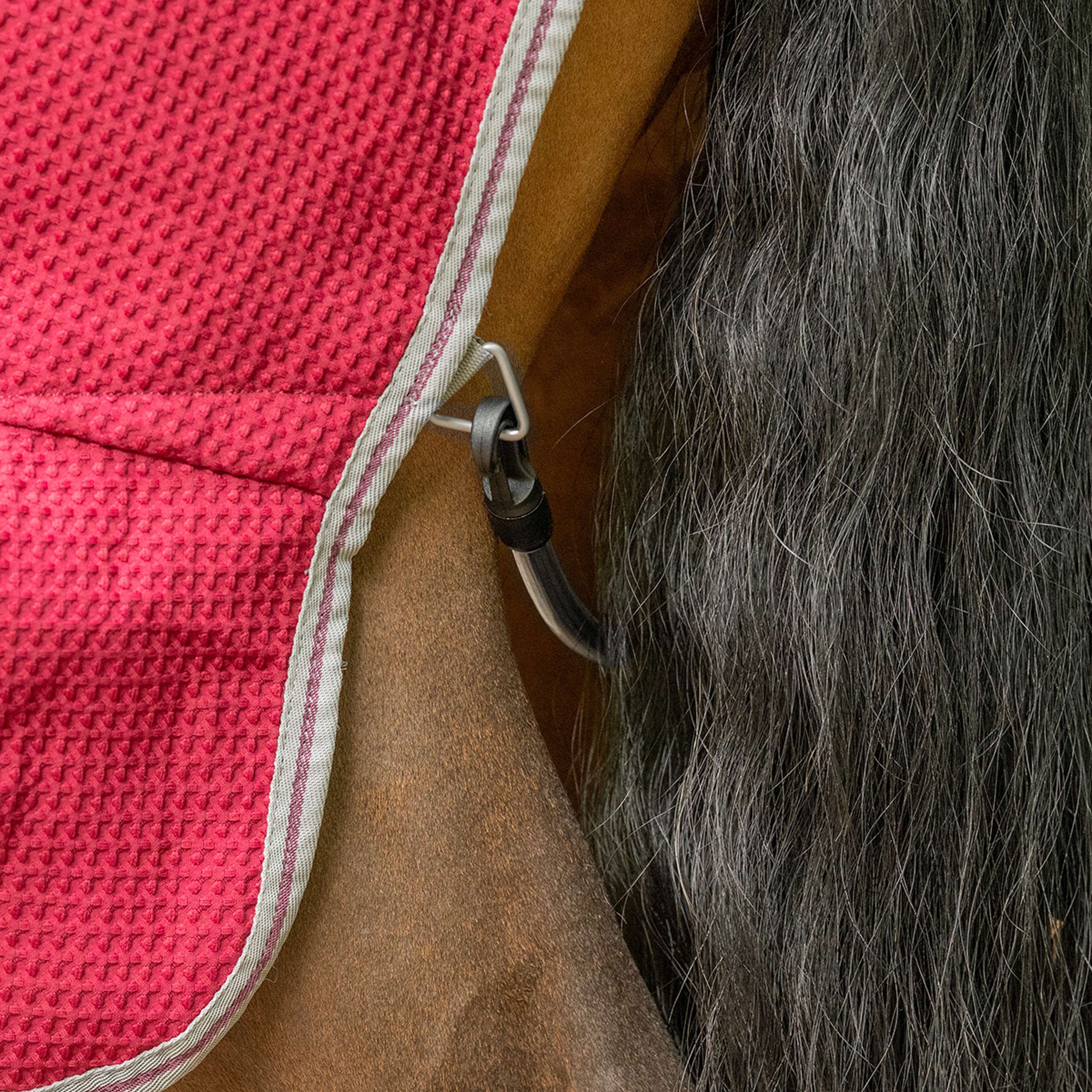 Velder Horsewear Premium Waffle Cooler Rug Rosso Gelso - Image 8