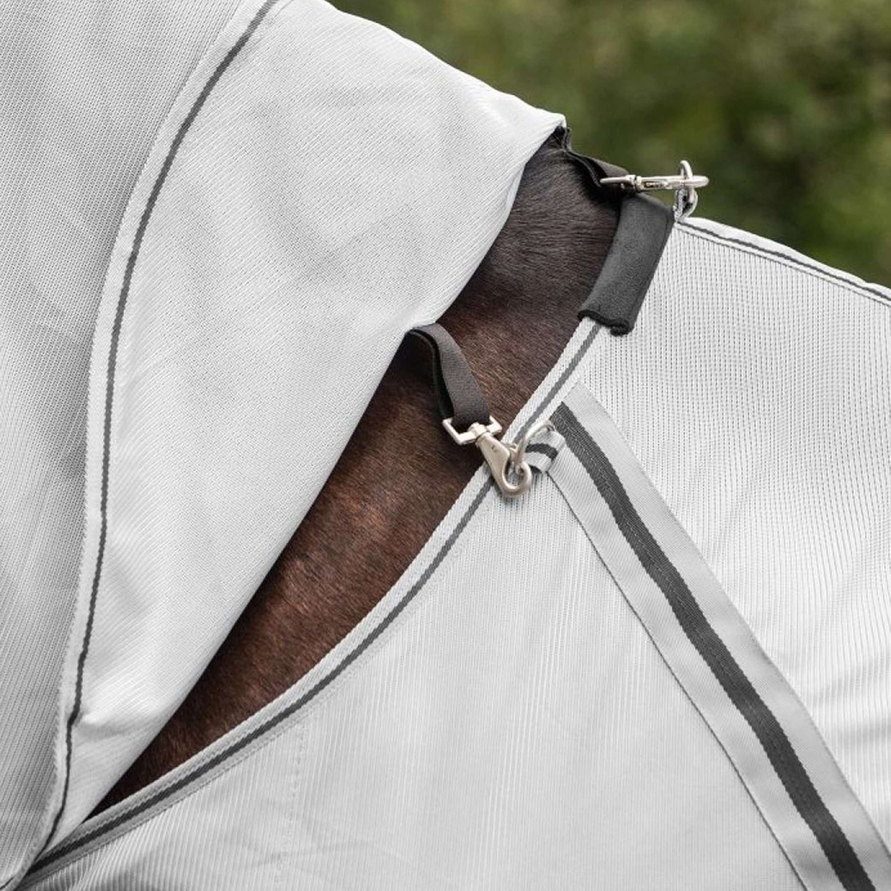 Waldhausen Coperta Antimosche Protect con Collo Staccabile Grigio argento/Grigio - Image 5