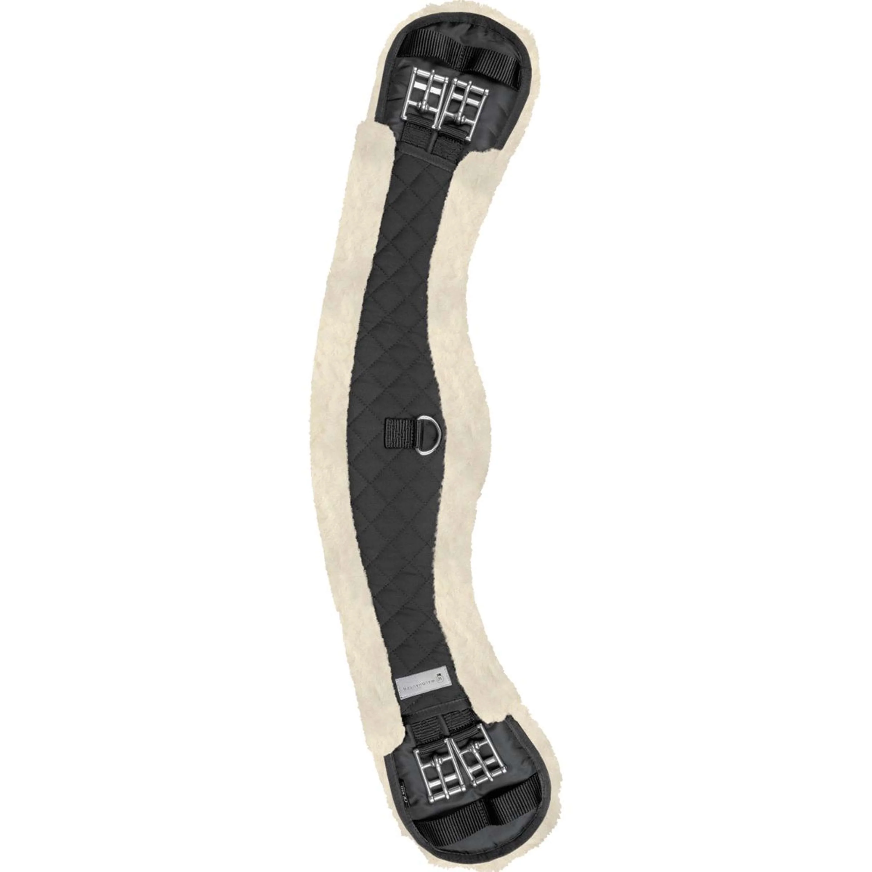 Waldhausen Sottopancia da dressage Half Moon Nero/Naturale