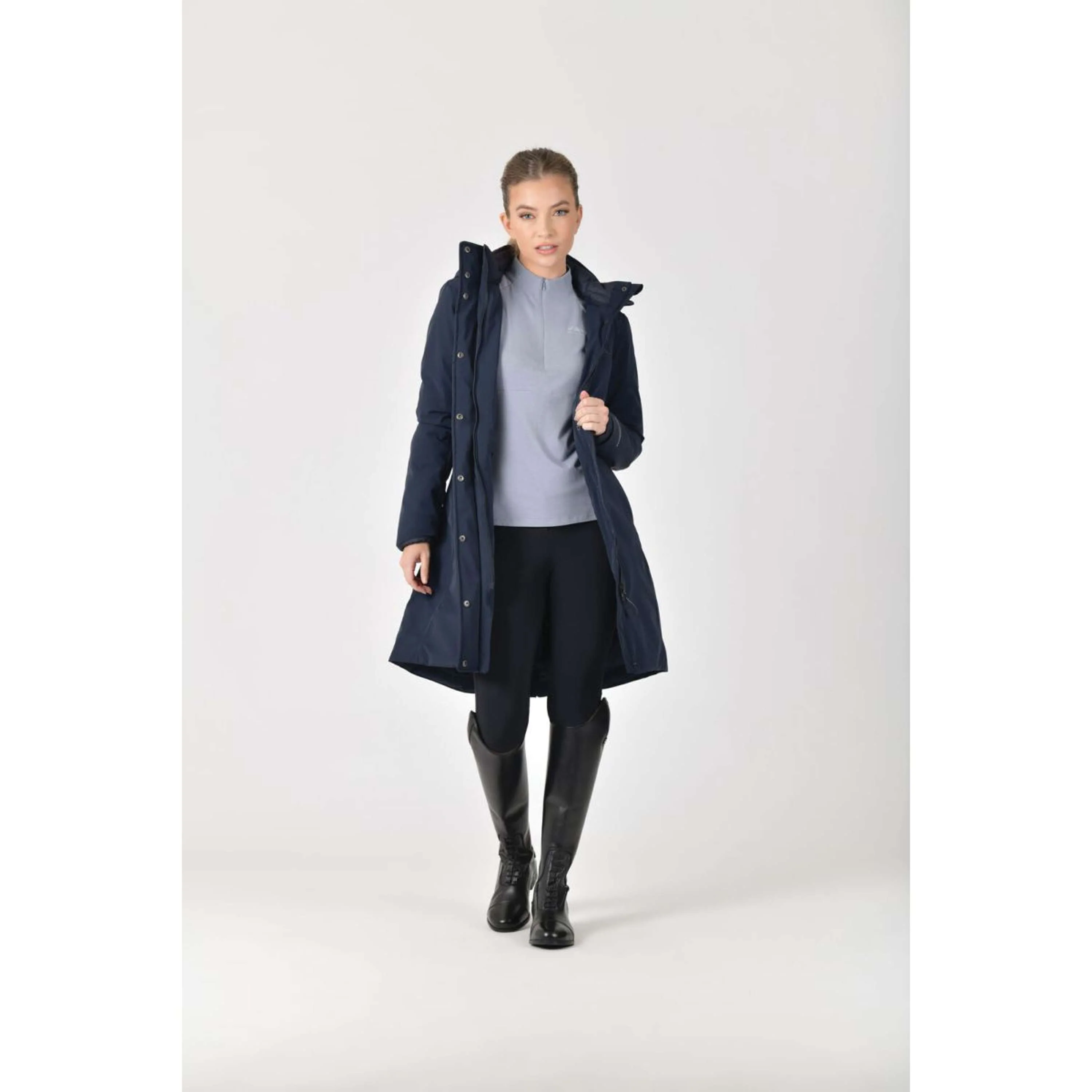 WeatherBeeta Cappotto Lungo All Purpose Waterproof Navy - Image 9