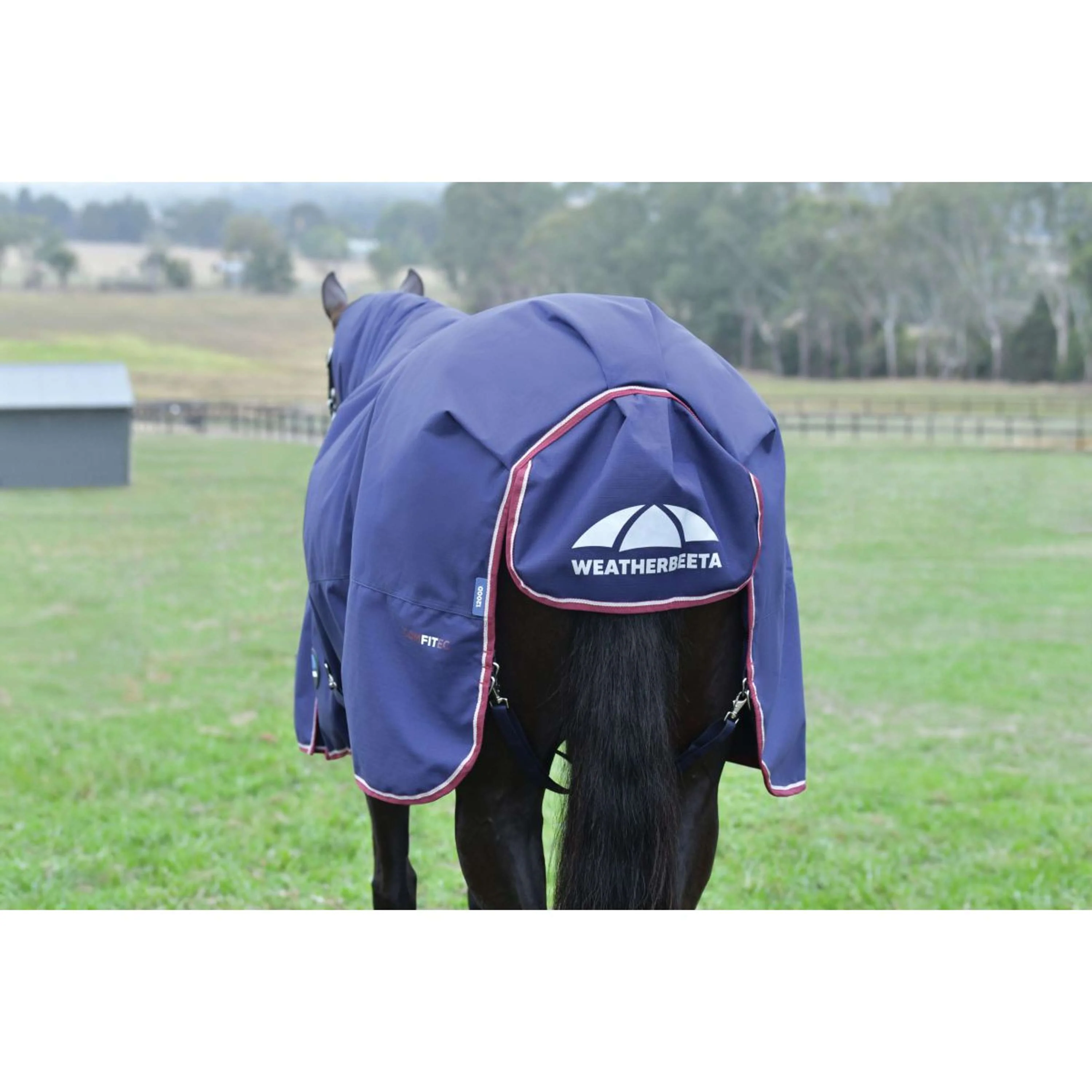 WeatherBeeta ComFiTec Essential Turnout 50 g Navy/Burgundy - Image 10