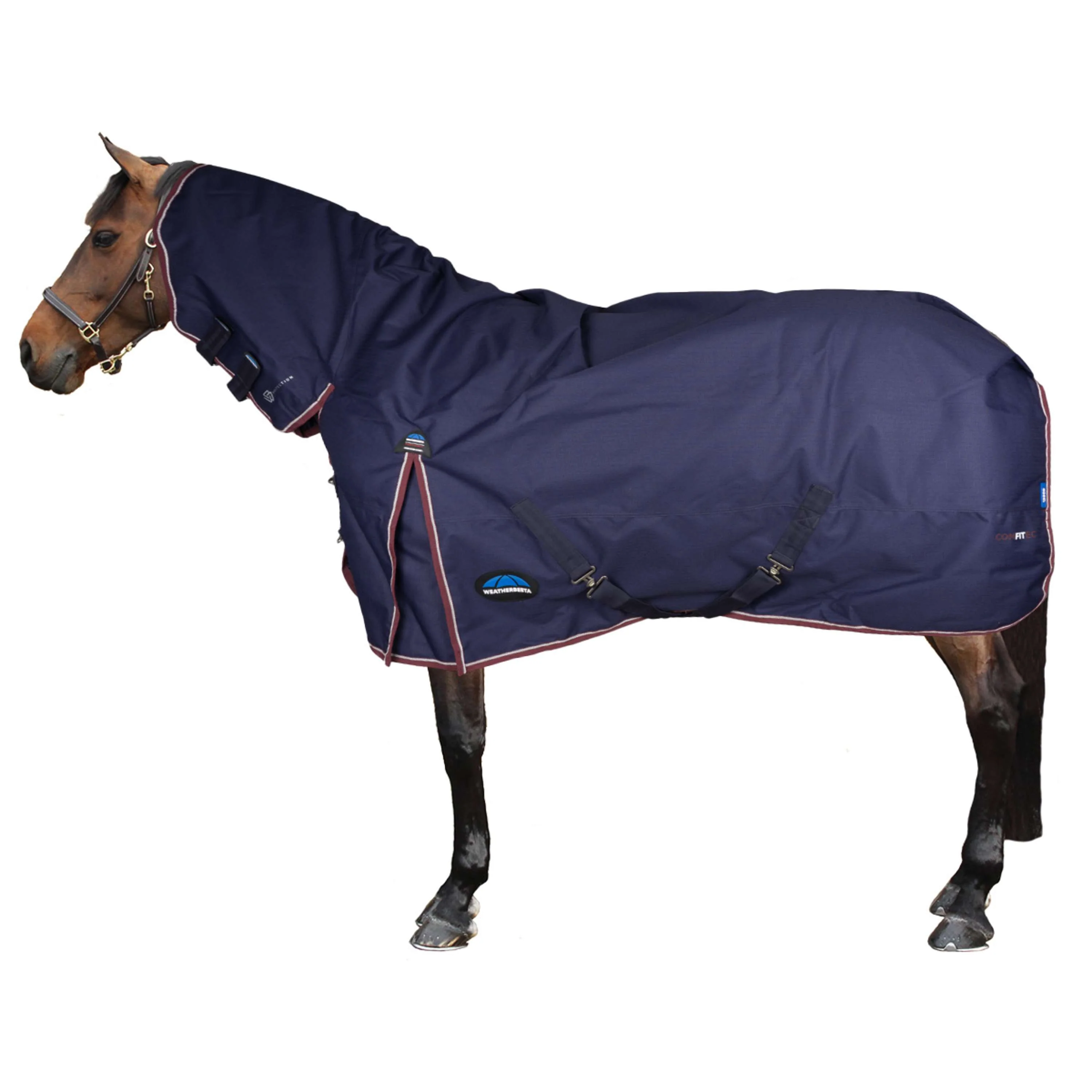 WeatherBeeta ComFiTec Essential Turnout Combo 220 g Navy/Burgundy - Image 2
