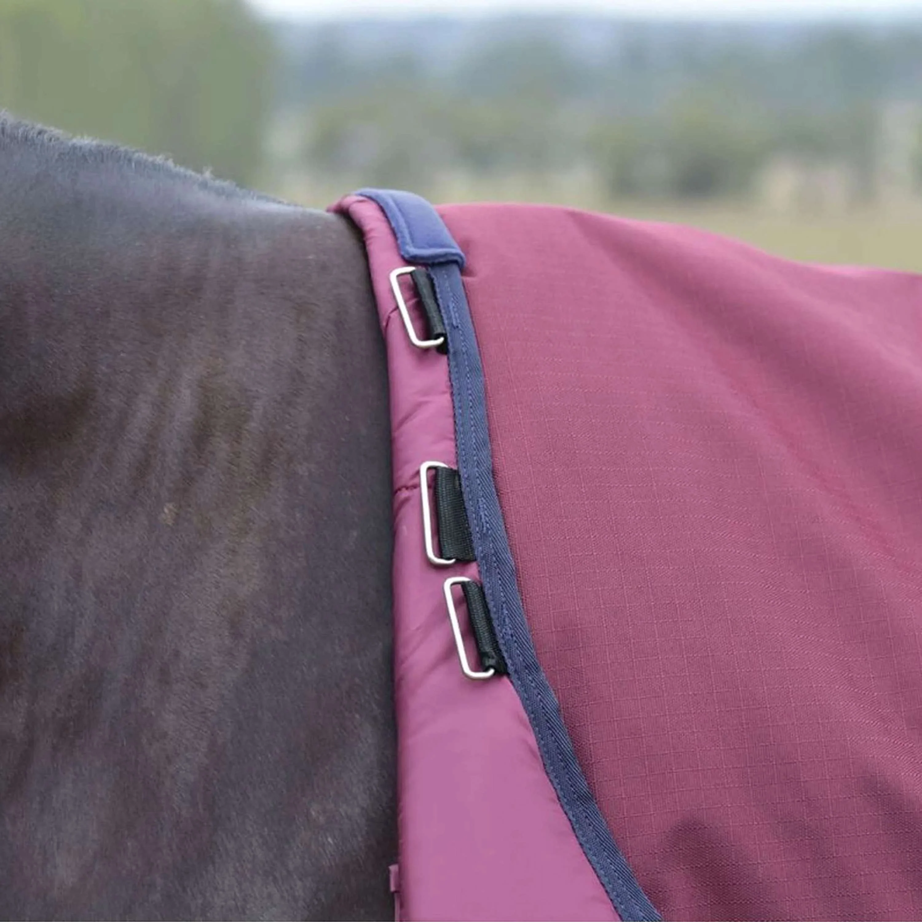 WeatherBeeta ComFiTec Essential Turnout Detach-A-Neck 50 g Borgogna/Marina - Image 5