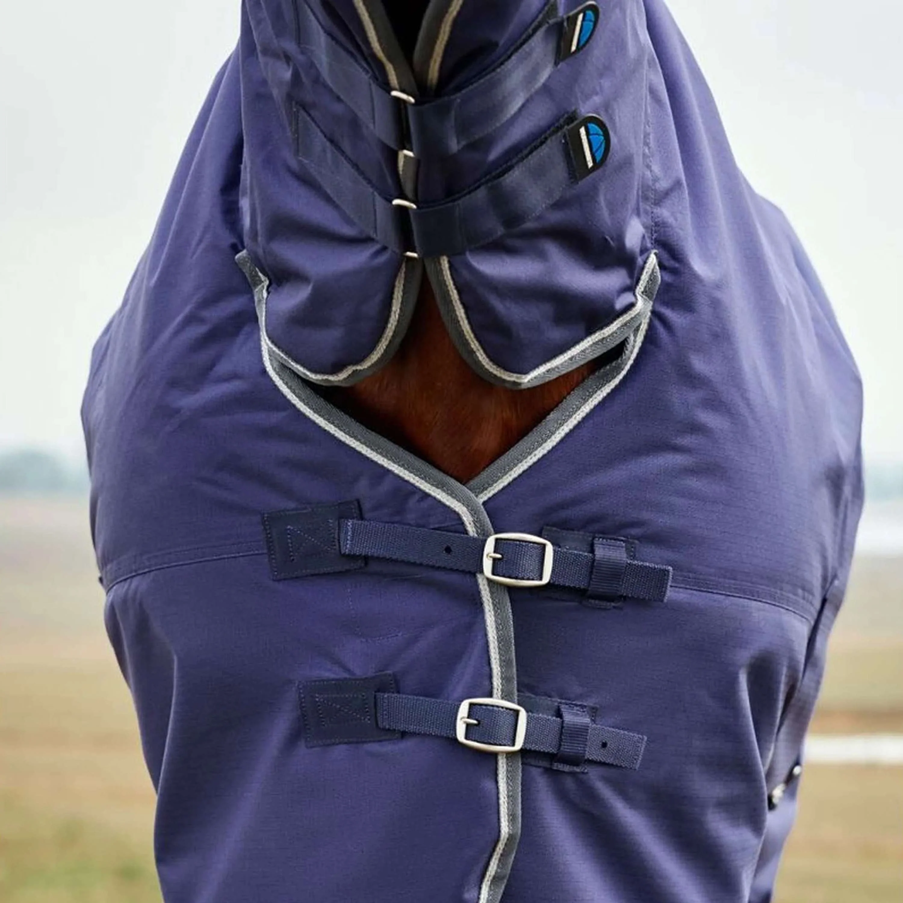 WeatherBeeta ComFiTec Tyro Turnout Combo Neck 360g Blu marino/Carbone - Image 4