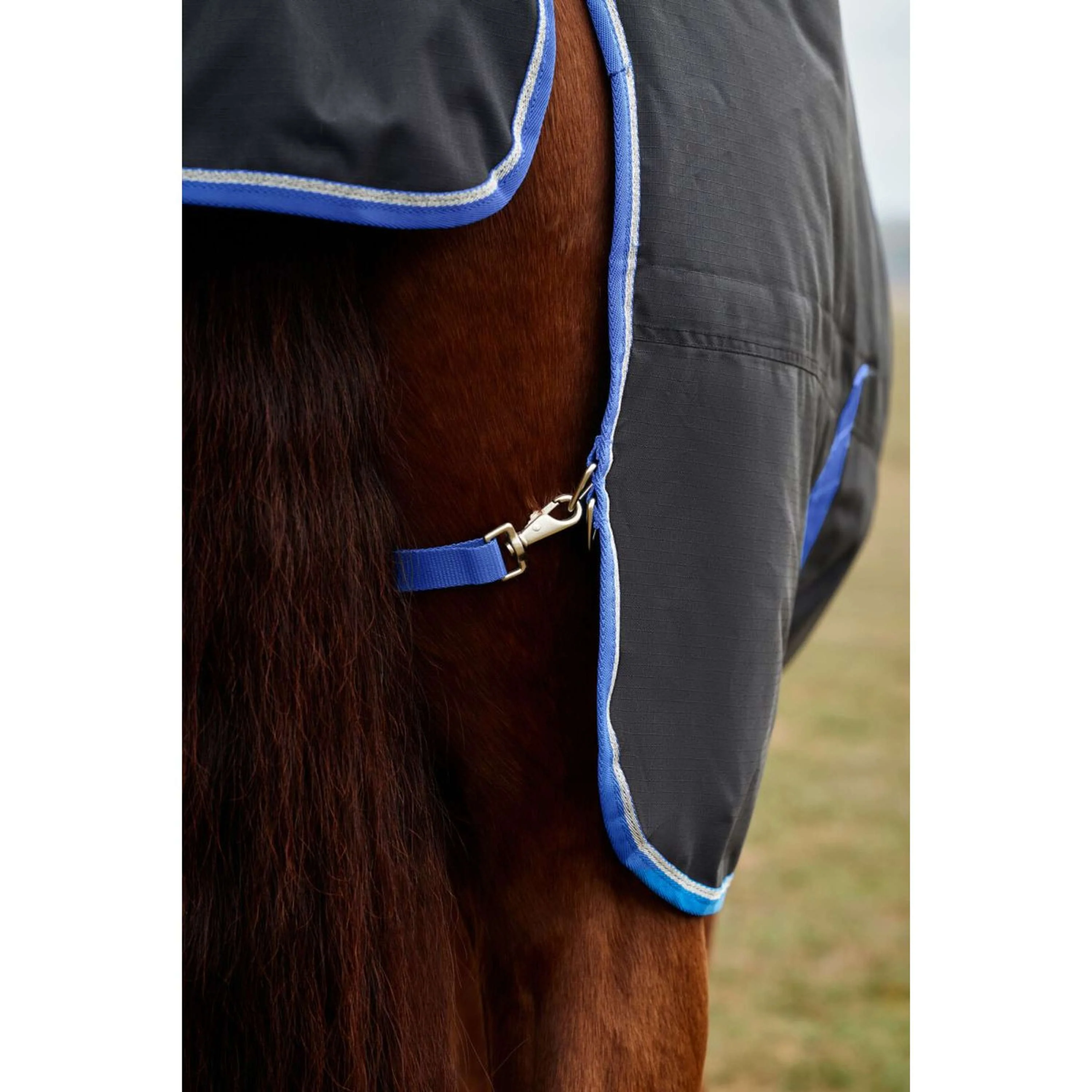 WeatherBeeta ComFiTec Tyro Turnout Standard Neck 220 g Nero/Cobalto - Image 5