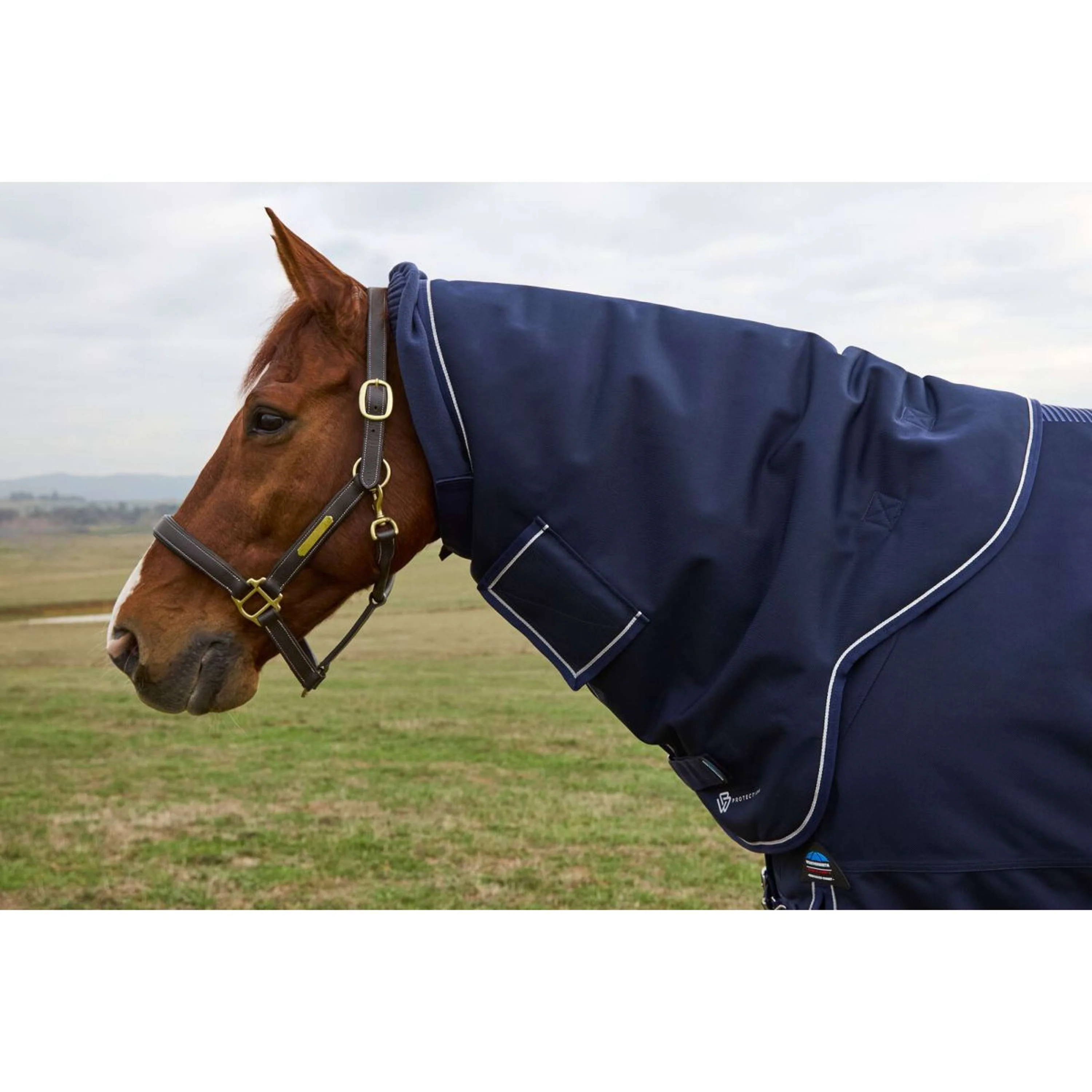 WeatherBeeta ComFiTec Ultra Turnout Detach-A-Neck 220 g Navy - Image 3